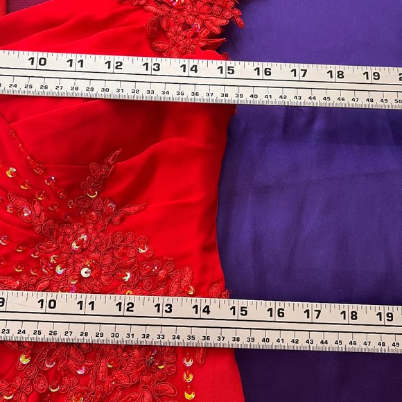 📌JJs House Lady in Red Formal - Prom - Ball Gown with Sequins - Picture 12 of 16